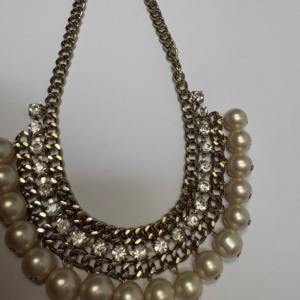 Pearl and Crystal Necklace